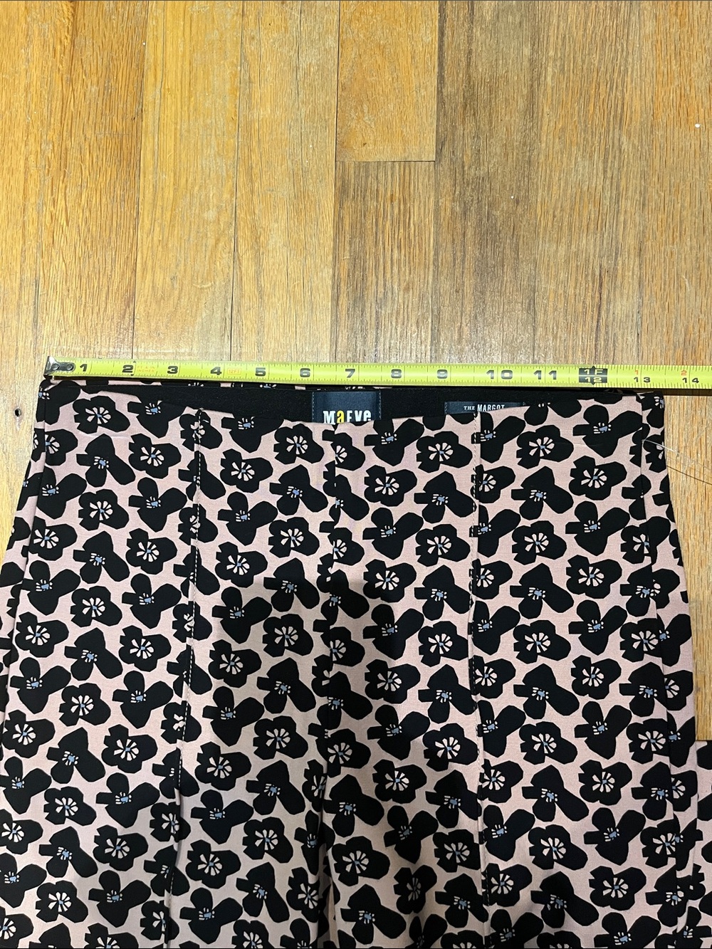 Maeve Margot pants XSP NWT brown flowers - Picture 5 of 7